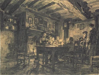 Familienabendessen, 1883
